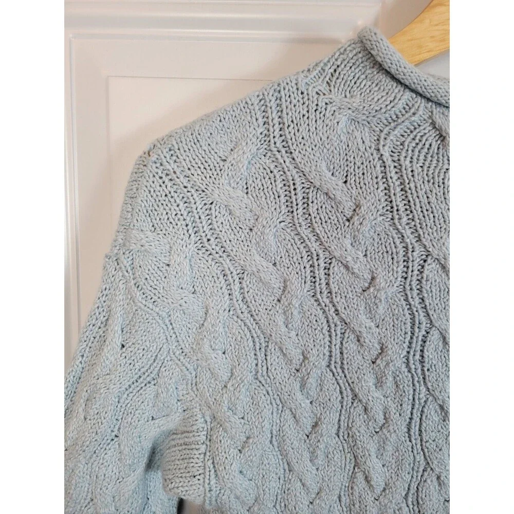J. Crew Womens Cable Mockneck Sweater Size S